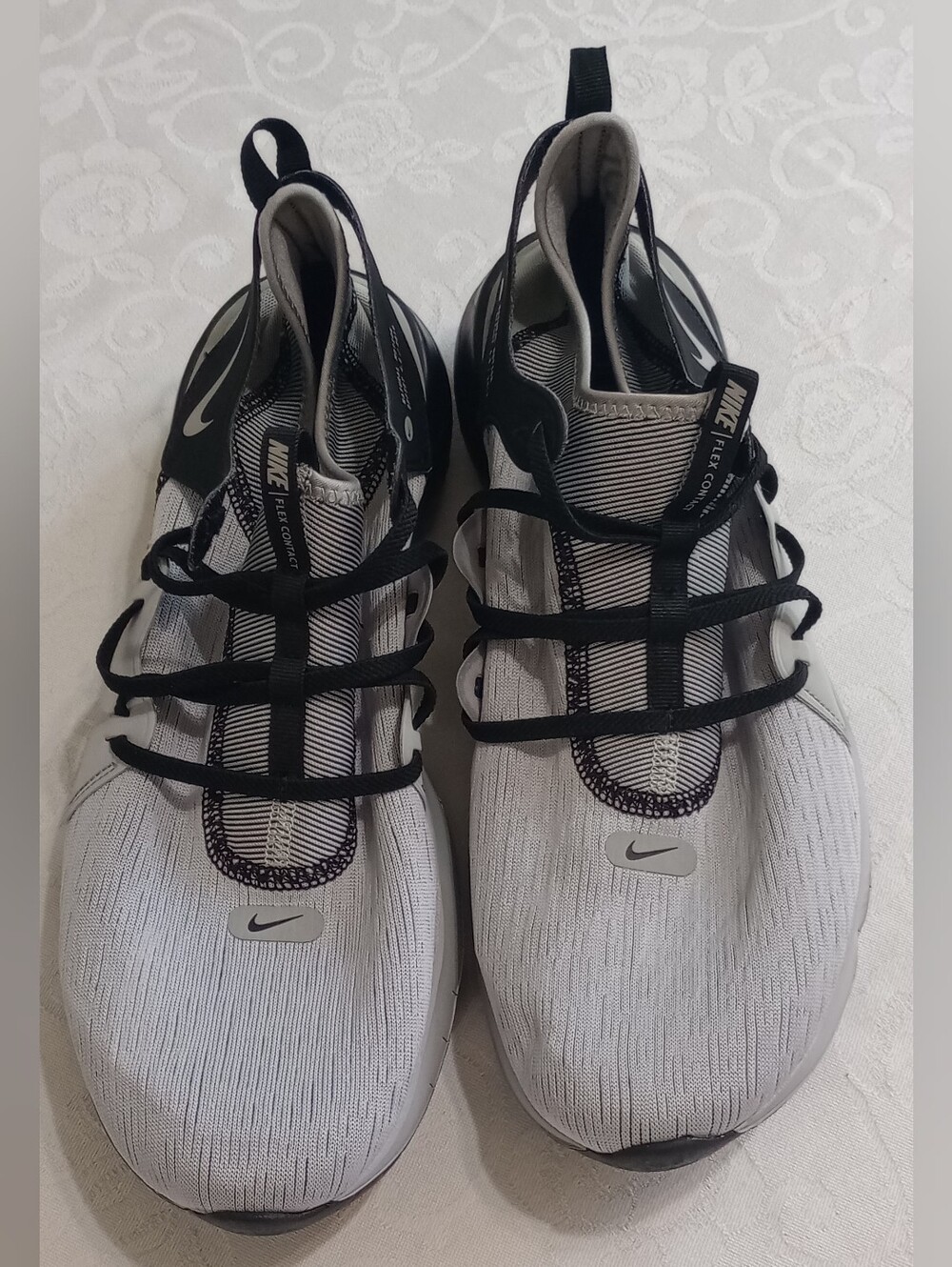 Nike Flex Contact 3 Gray Black Running Shoes Sneakers